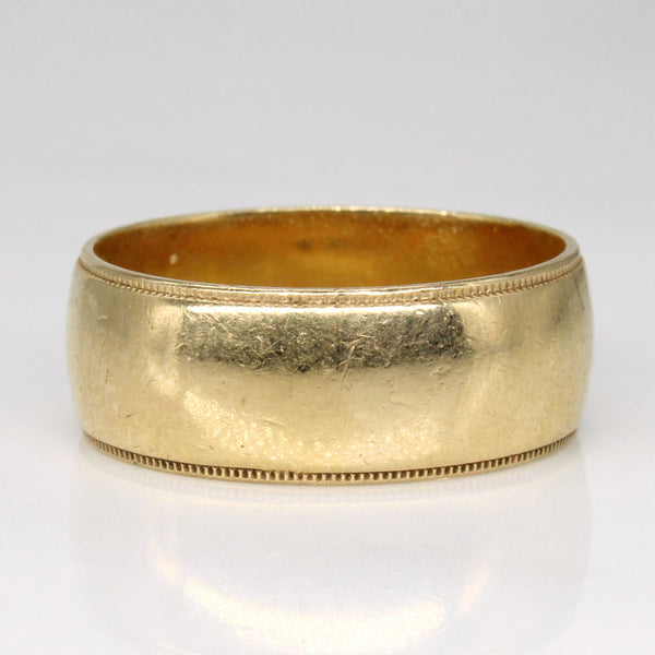 10k Yellow Gold Wide Band | SZ 9.5 |