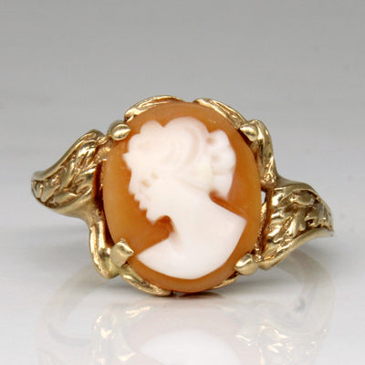Seashell Cameo Ring | 2.00ct | SZ 6 |
