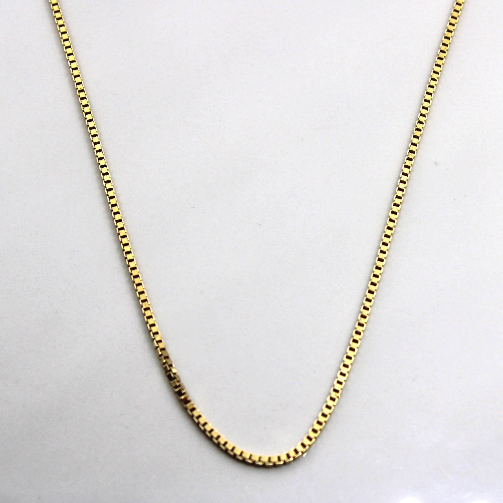 14k Yellow Gold Box Chain | 20