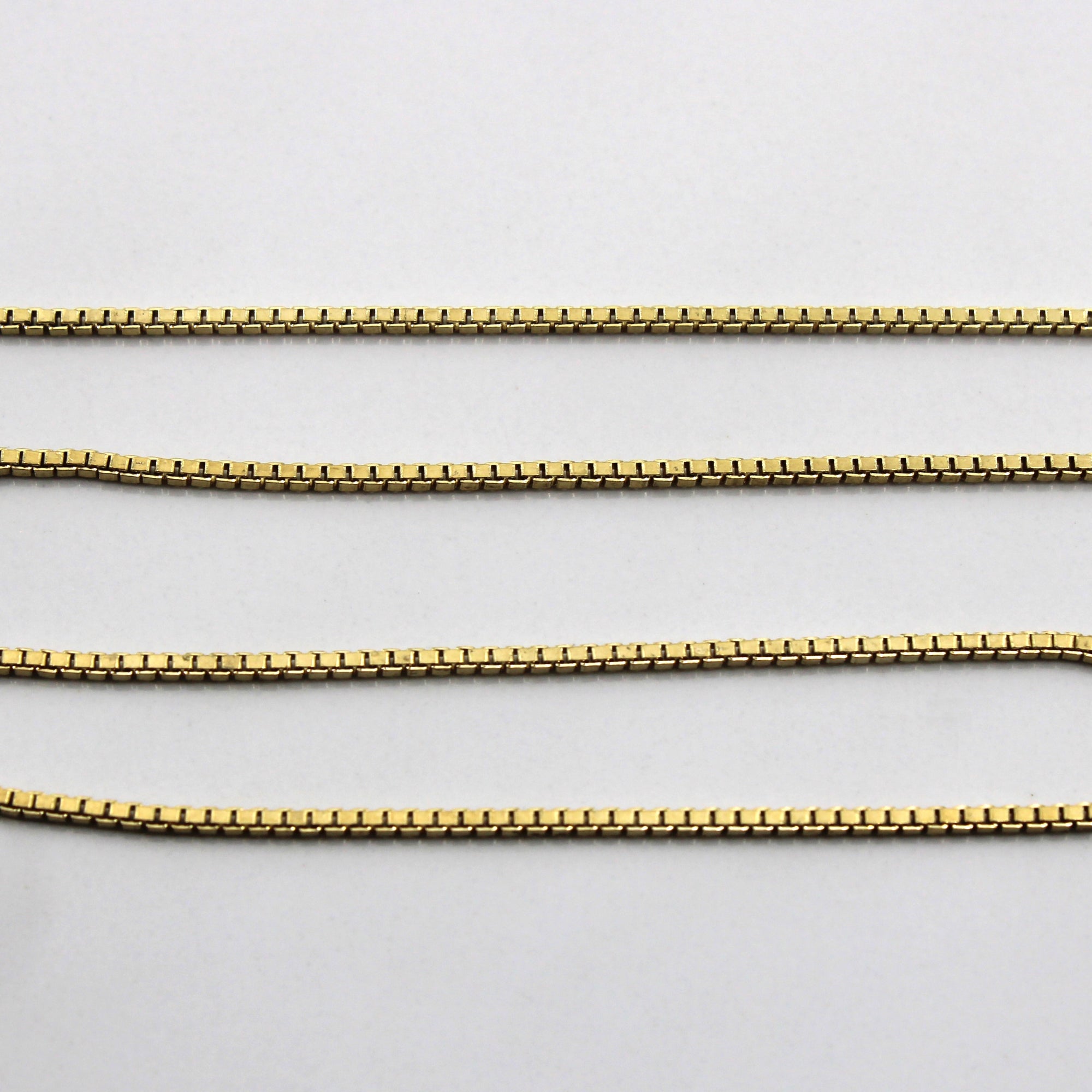 14k Yellow Gold Box Chain | 20