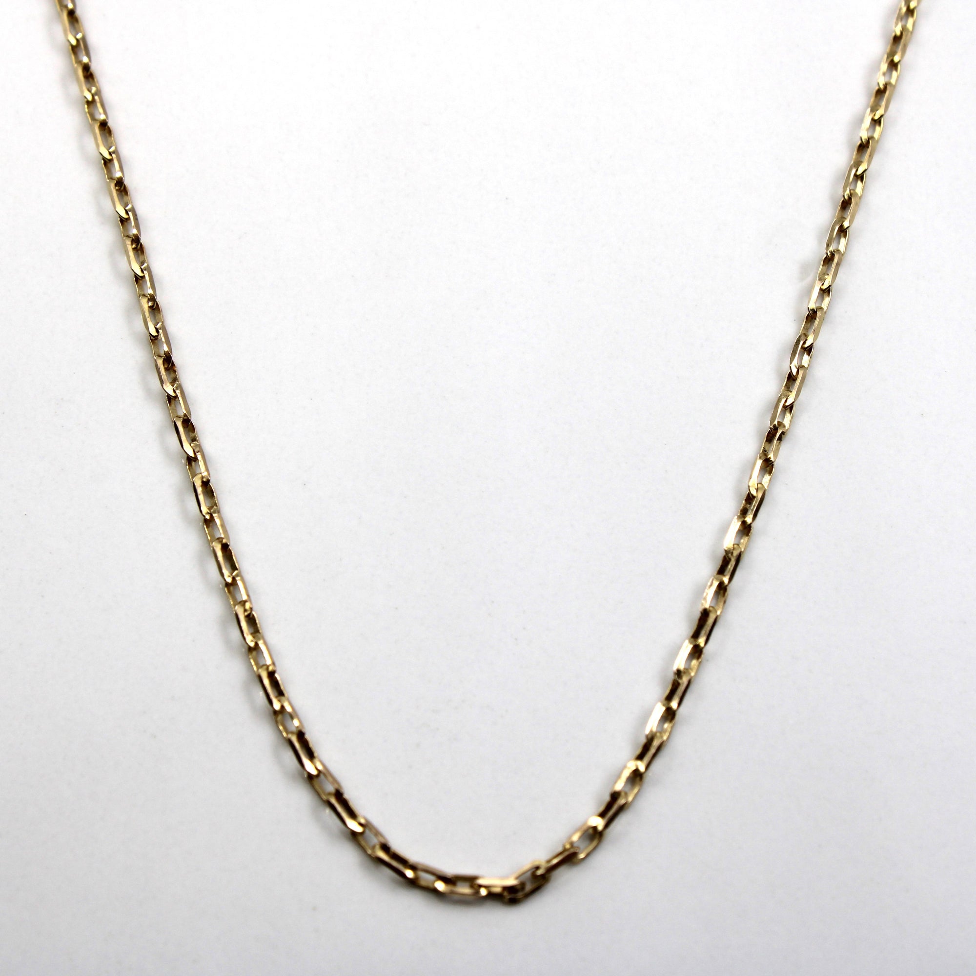 10k Yellow Gold Rolo Link Chain | 27