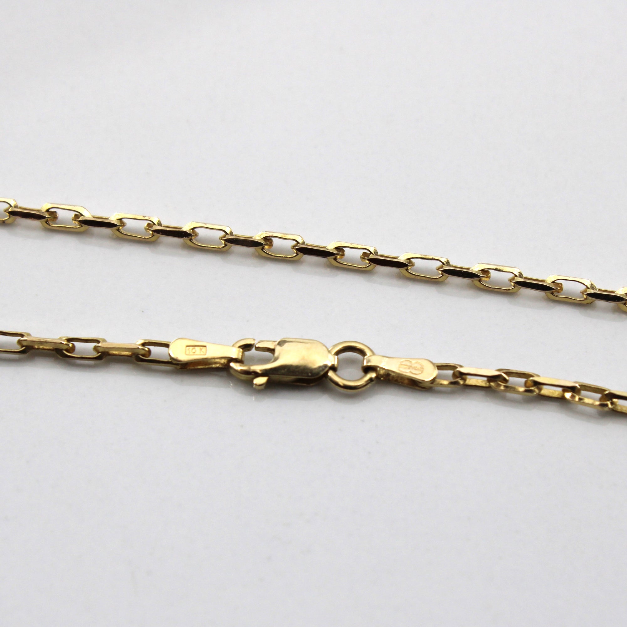 10k Yellow Gold Rolo Link Chain | 27