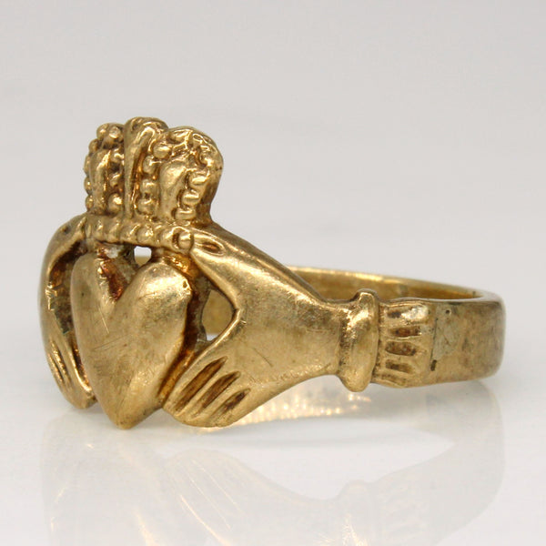 9k Yellow Gold Claddagh Ring | SZ 6 |