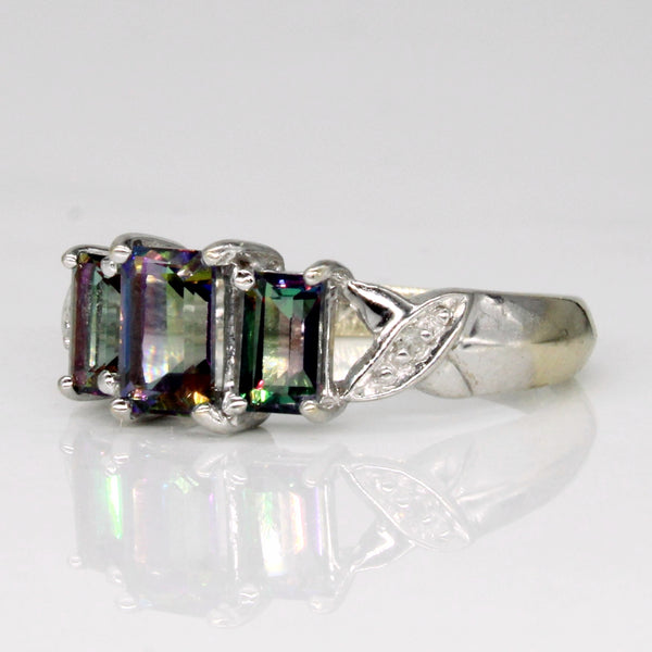 Mystic Topaz & Diamond Cocktail Ring | 1.40ctw, 0.01ctw | SZ 5.75 |