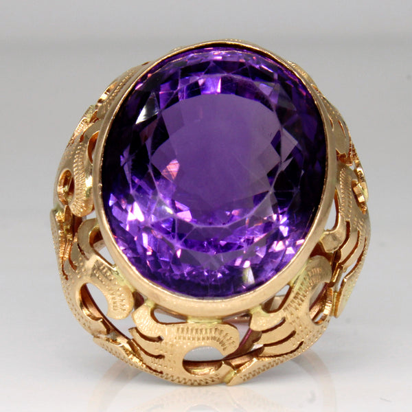 Amethyst Cocktail Ring | 25.00ct | SZ 7.75 |
