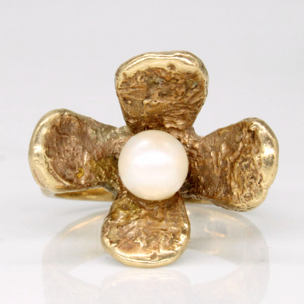 Pearl Flower Ring | SZ 6.25 |