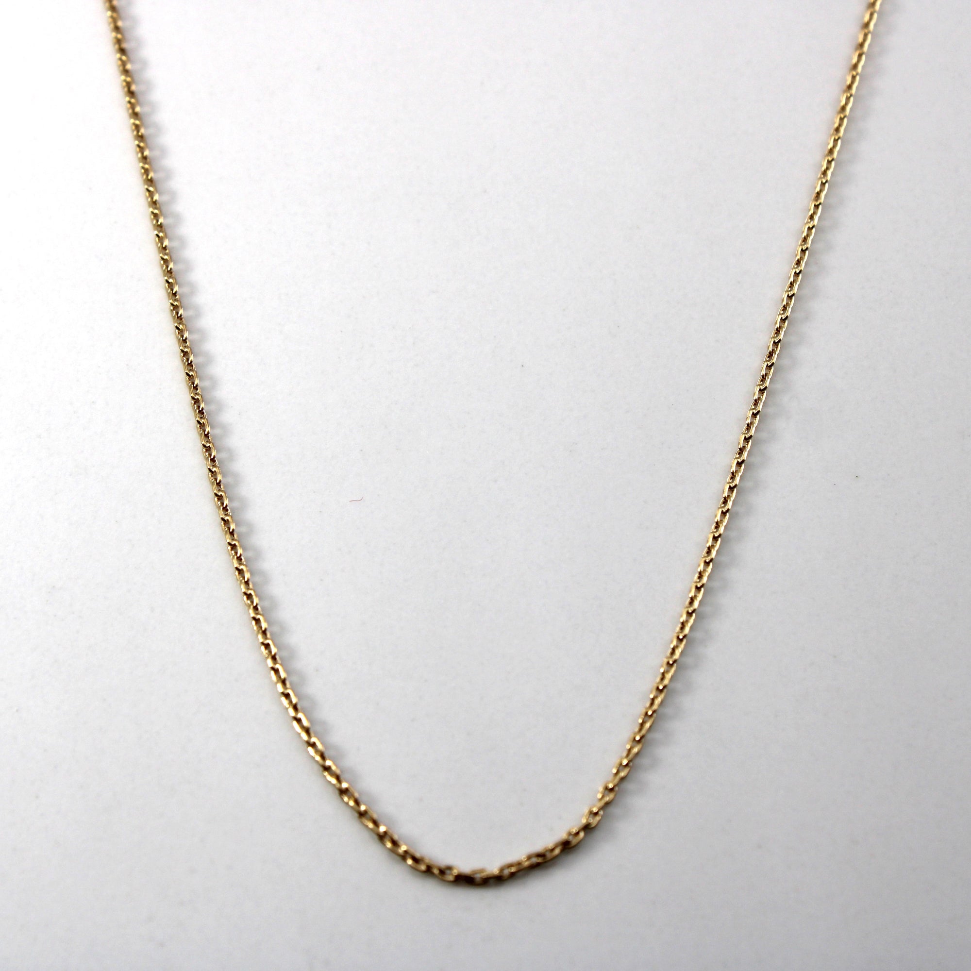 14k Yellow Gold Rolo Link Chain | 24