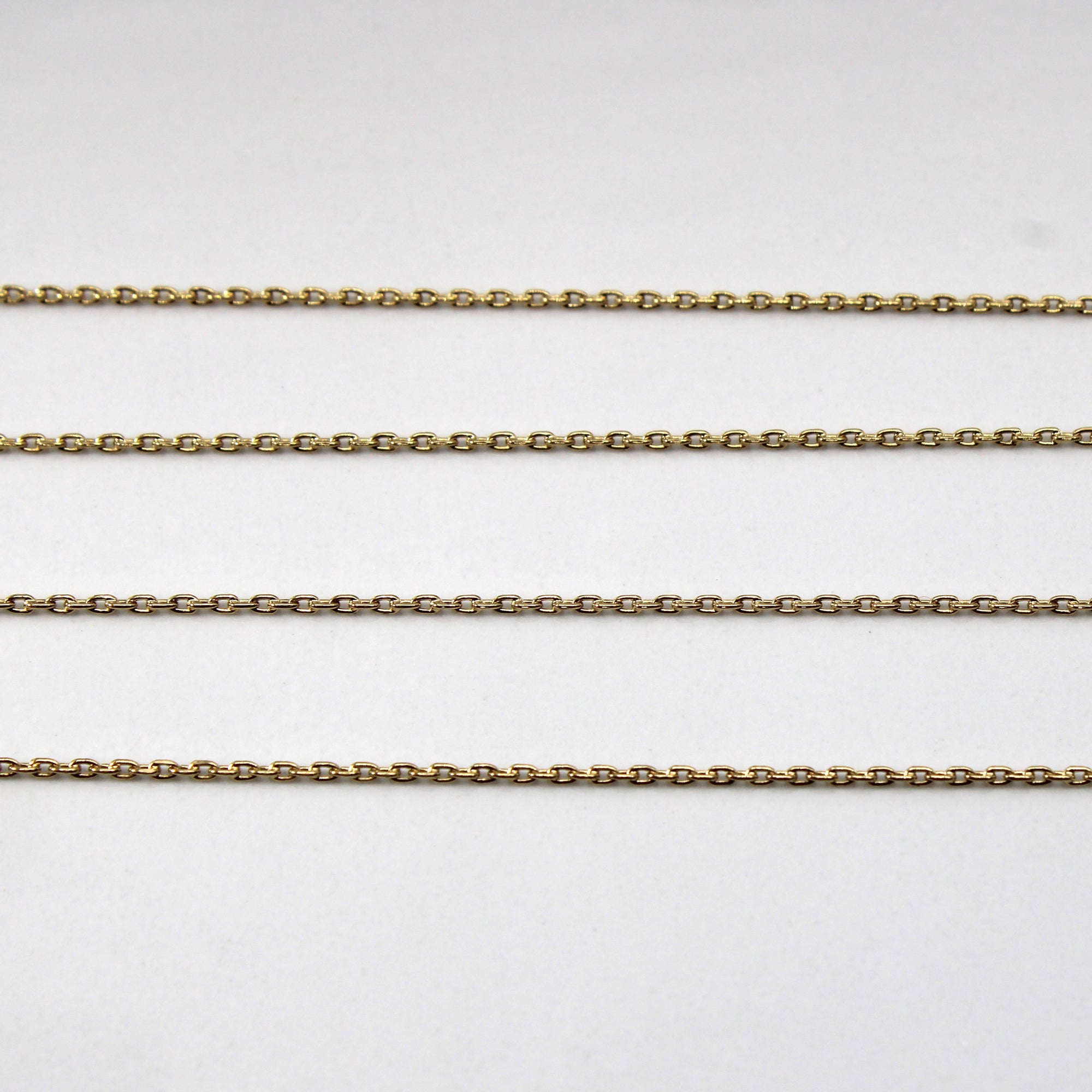 14k Yellow Gold Rolo Link Chain | 24