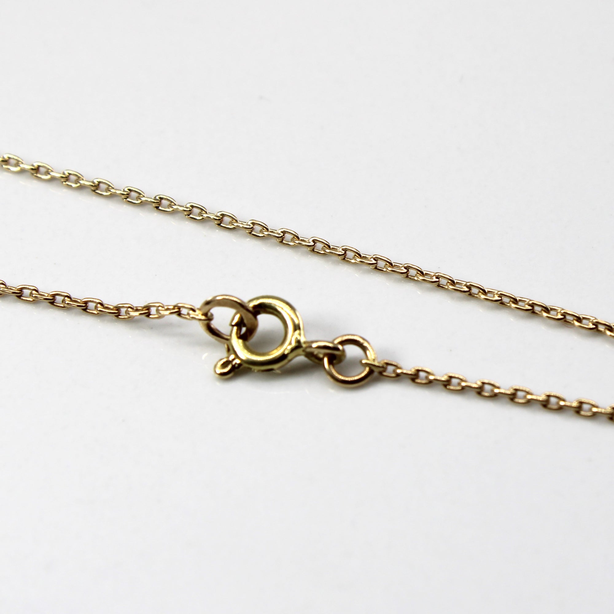 14k Yellow Gold Rolo Link Chain | 24