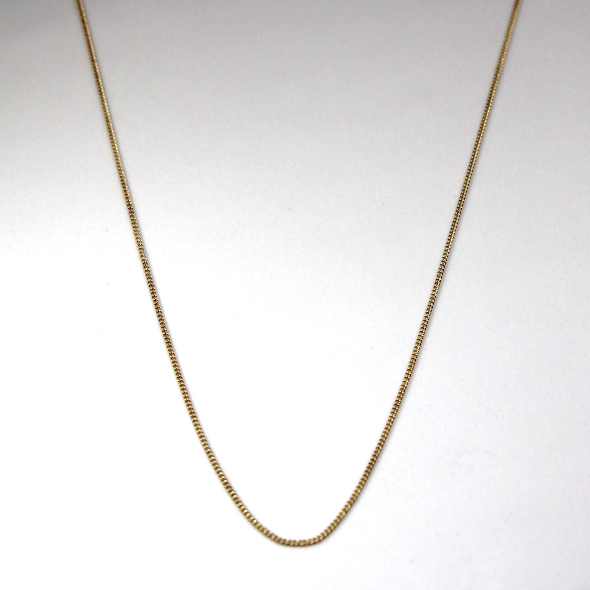 14k Yellow Gold Cable Chain | 17