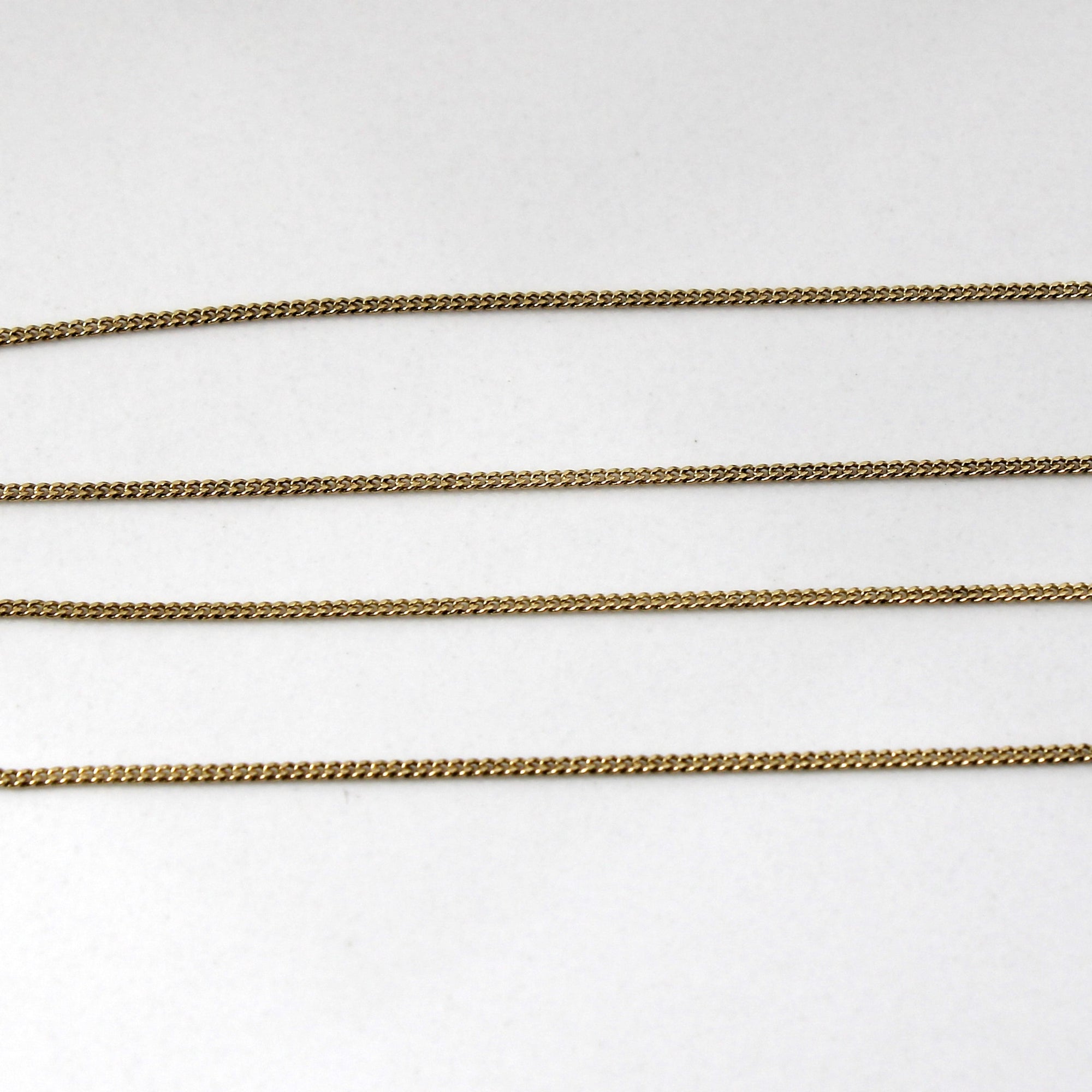 14k Yellow Gold Cable Chain | 17