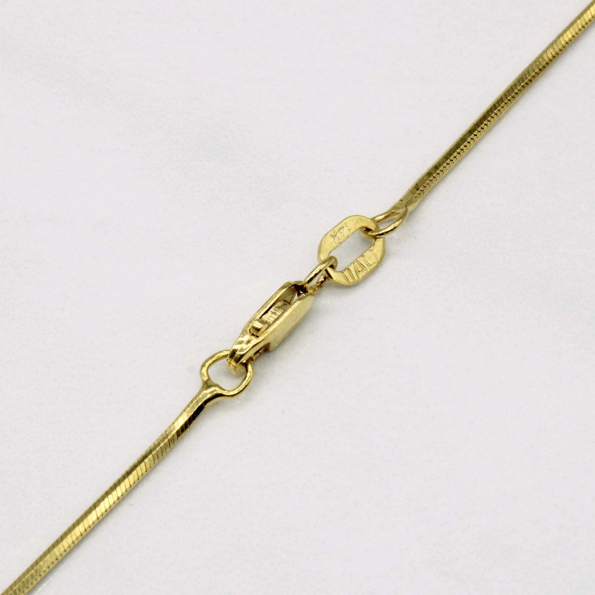 Italian 14k Yellow Gold Snake Chain | 25