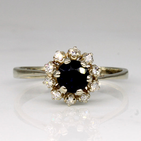 Sapphire & Diamond Cocktail Ring | 0.53ct, 0.10ctw | SZ 7.25 |