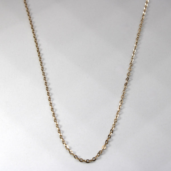 10k Yellow Gold Rolo Link Chain | 18