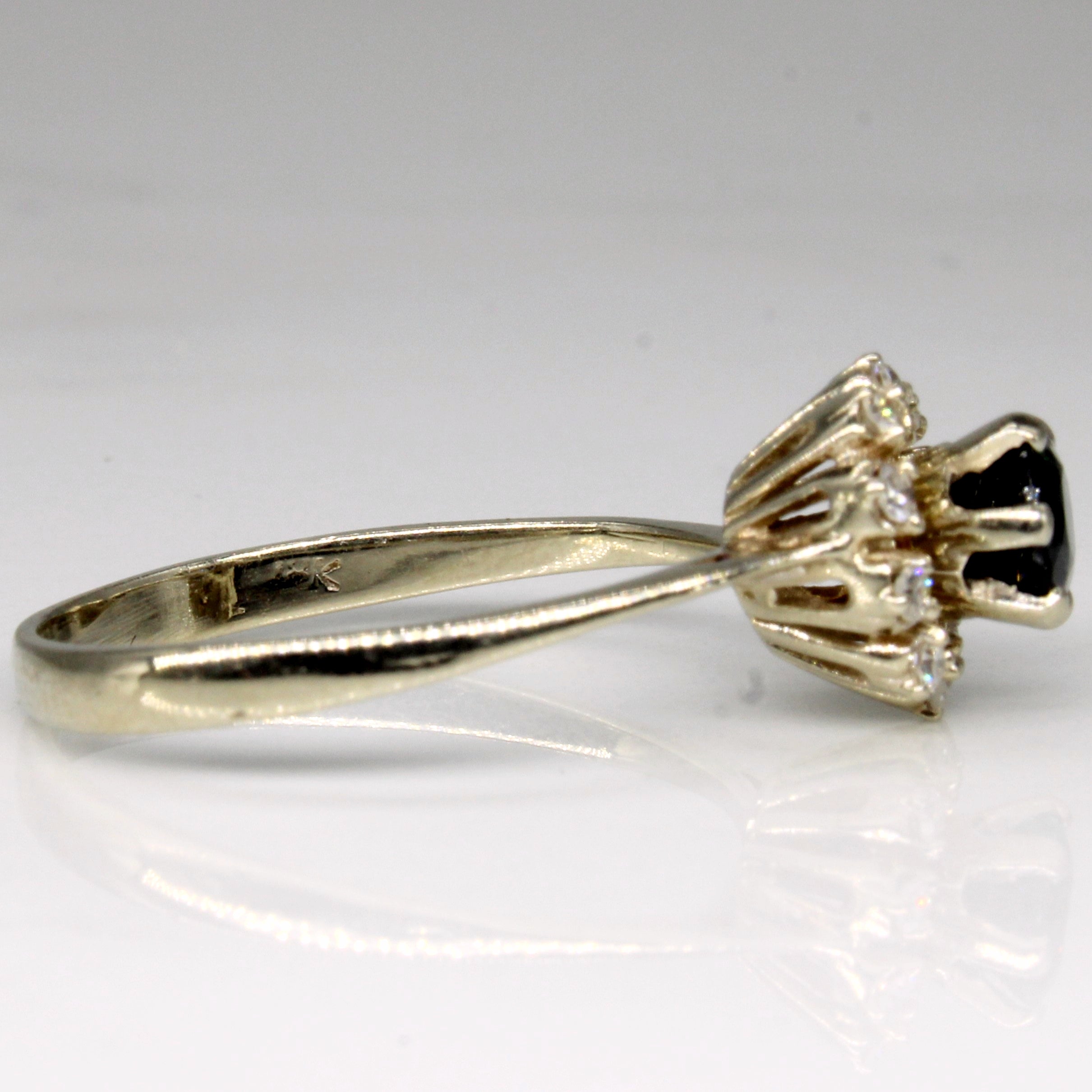 Sapphire & Diamond Cocktail Ring | 0.53ct, 0.10ctw | SZ 7.25 |