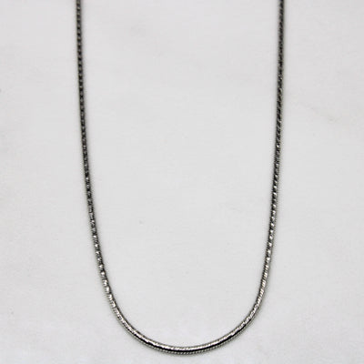 Italian 10k White Gold Necklace | 18