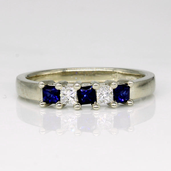 Sapphire & Diamond Ring | 0.30ctw, 0.15ctw | SZ 7.5 |