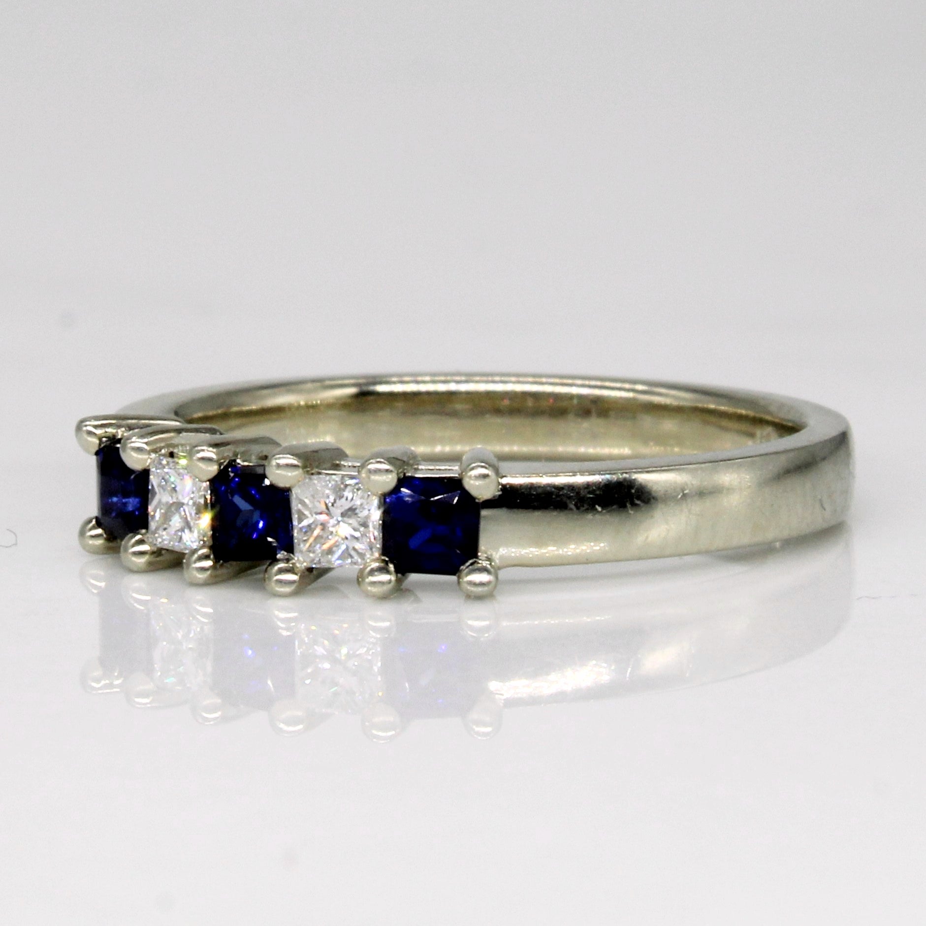 Sapphire & Diamond Ring | 0.30ctw, 0.15ctw | SZ 7.5 |