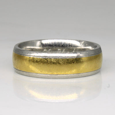 18k Yellow Gold & Platinum Band | SZ 8.5 |