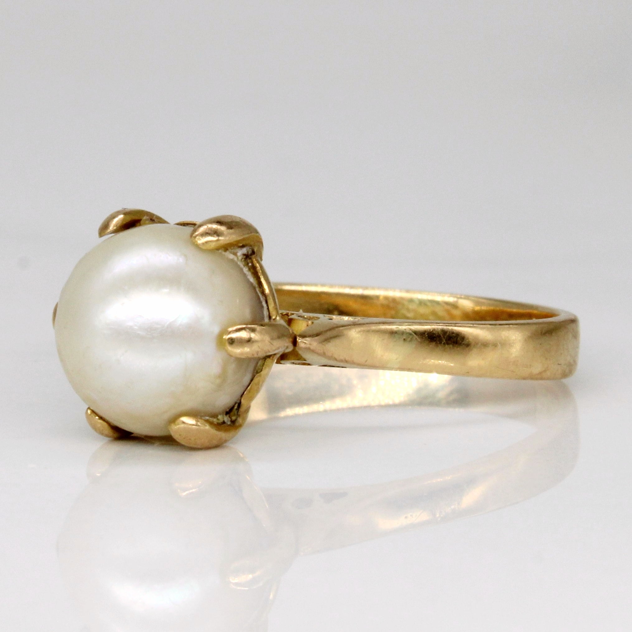 Pearl Cocktail Ring | SZ 8 |