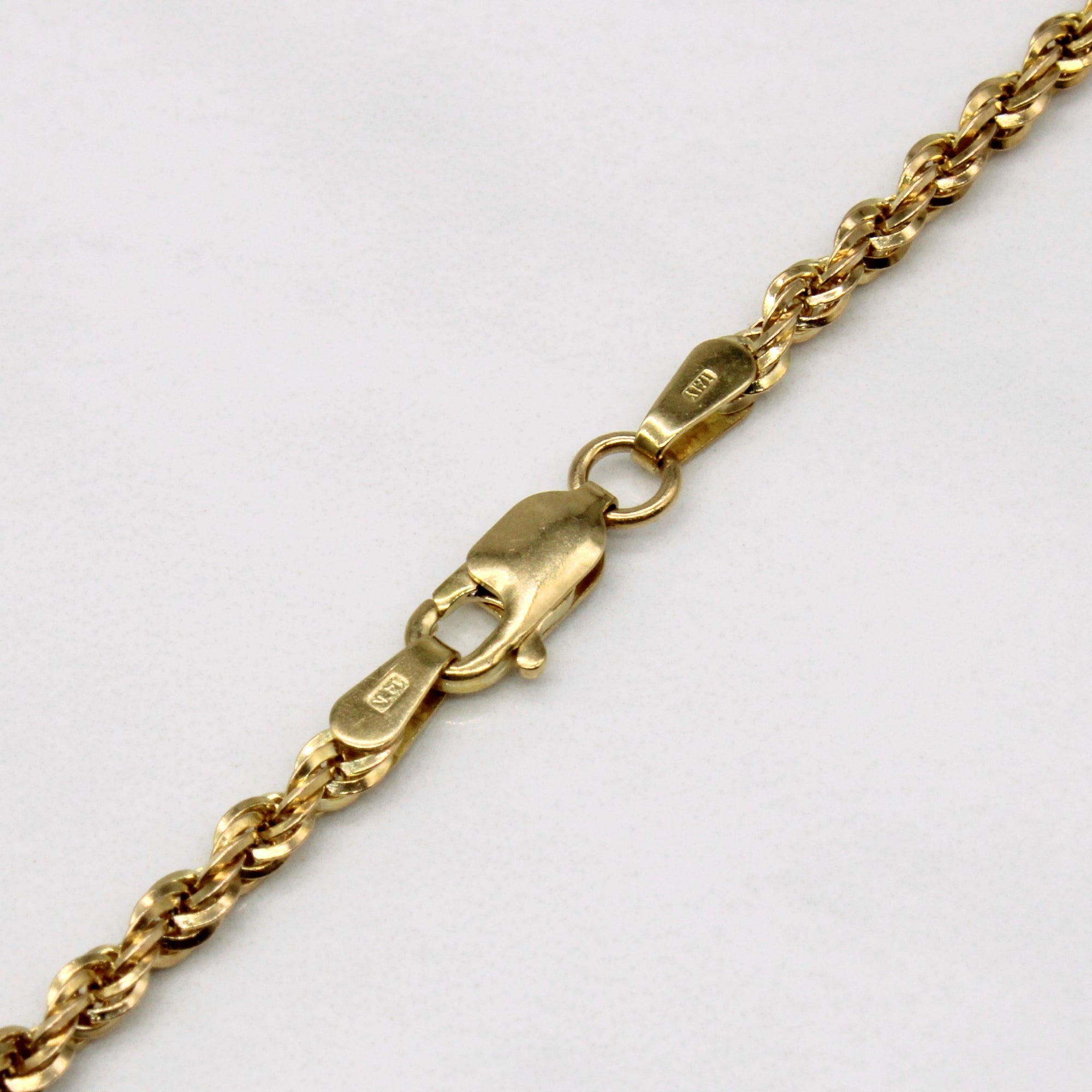 Italian 14k Yellow Gold Rope Chain | 24