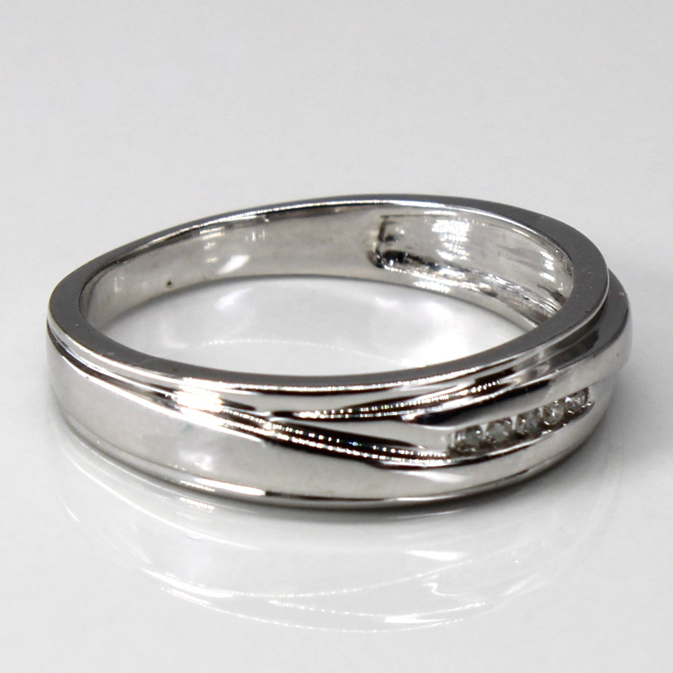 Channel Set Diamond Band | 0.05ctw |SZ 10.25 |