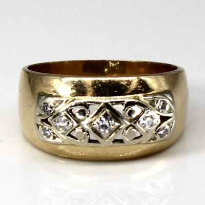 Open Work Diamond Band | 0.16ctw |SZ 7.25 |