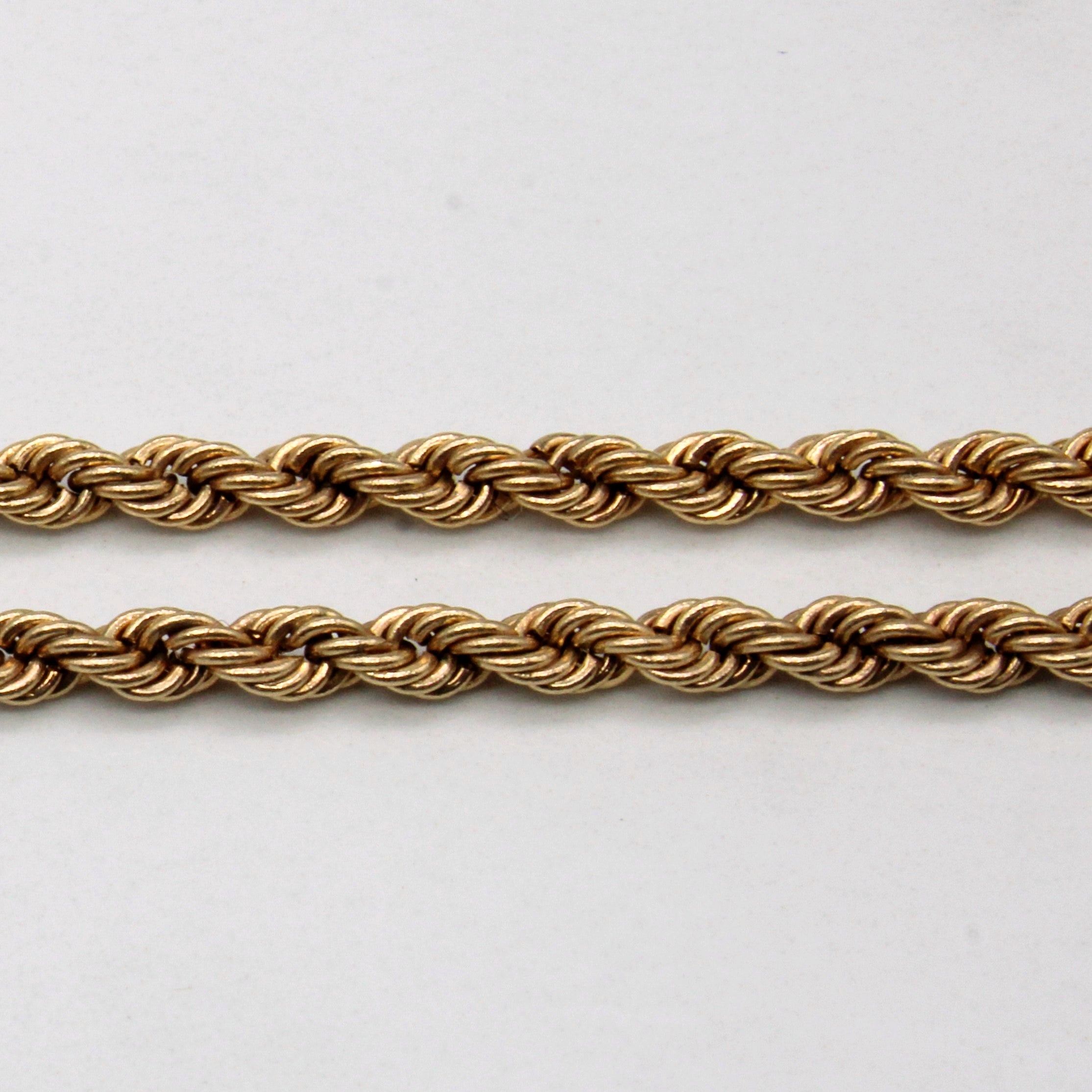 10k Yellow Gold Rope Chain | 20" |