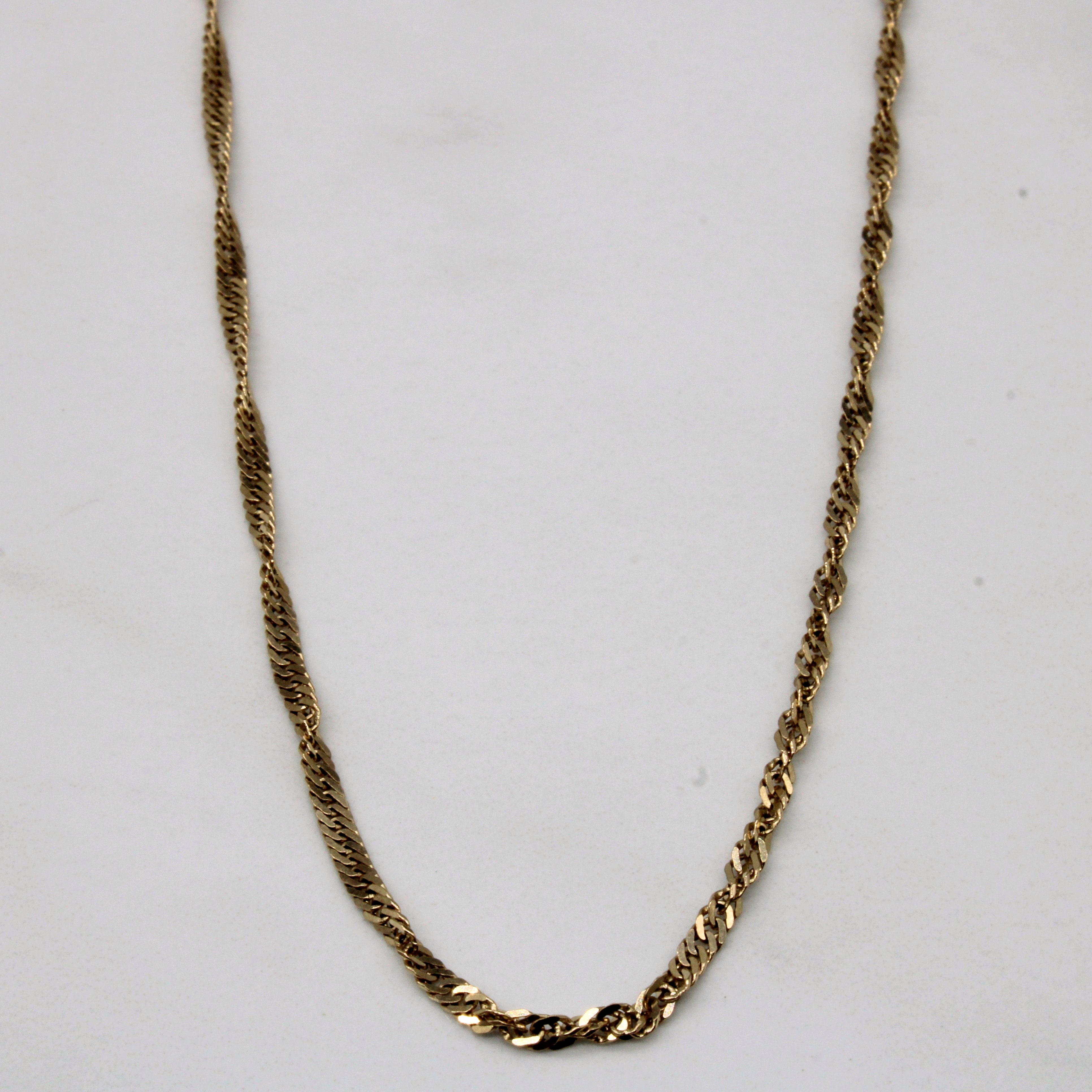 10k Yellow Gold Rope Chain | 25" |