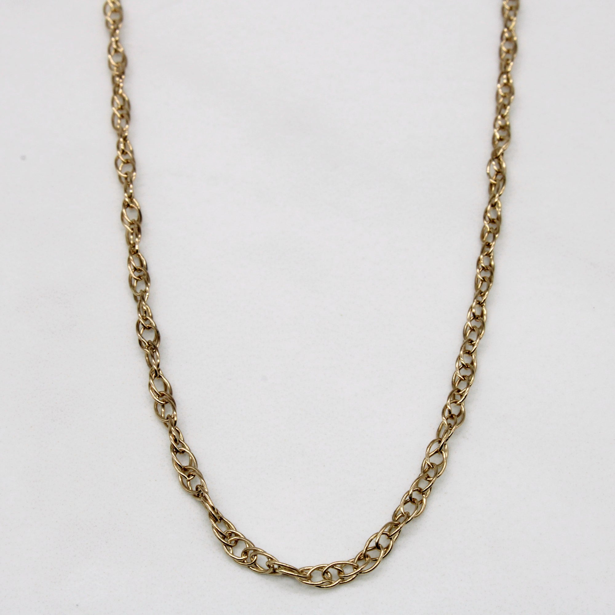 10k Yellow Gold Rope Link Chain | 21