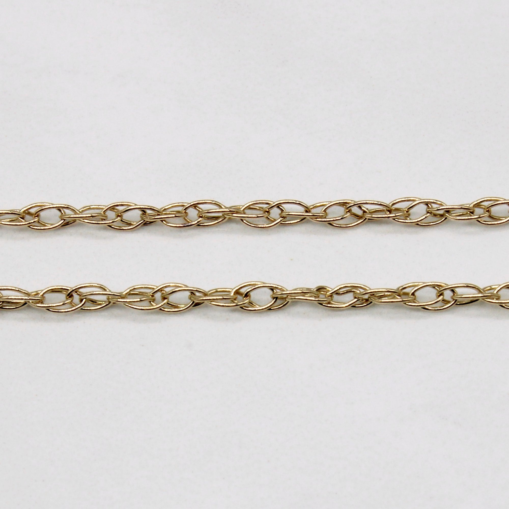 10k Yellow Gold Rope Link Chain | 21