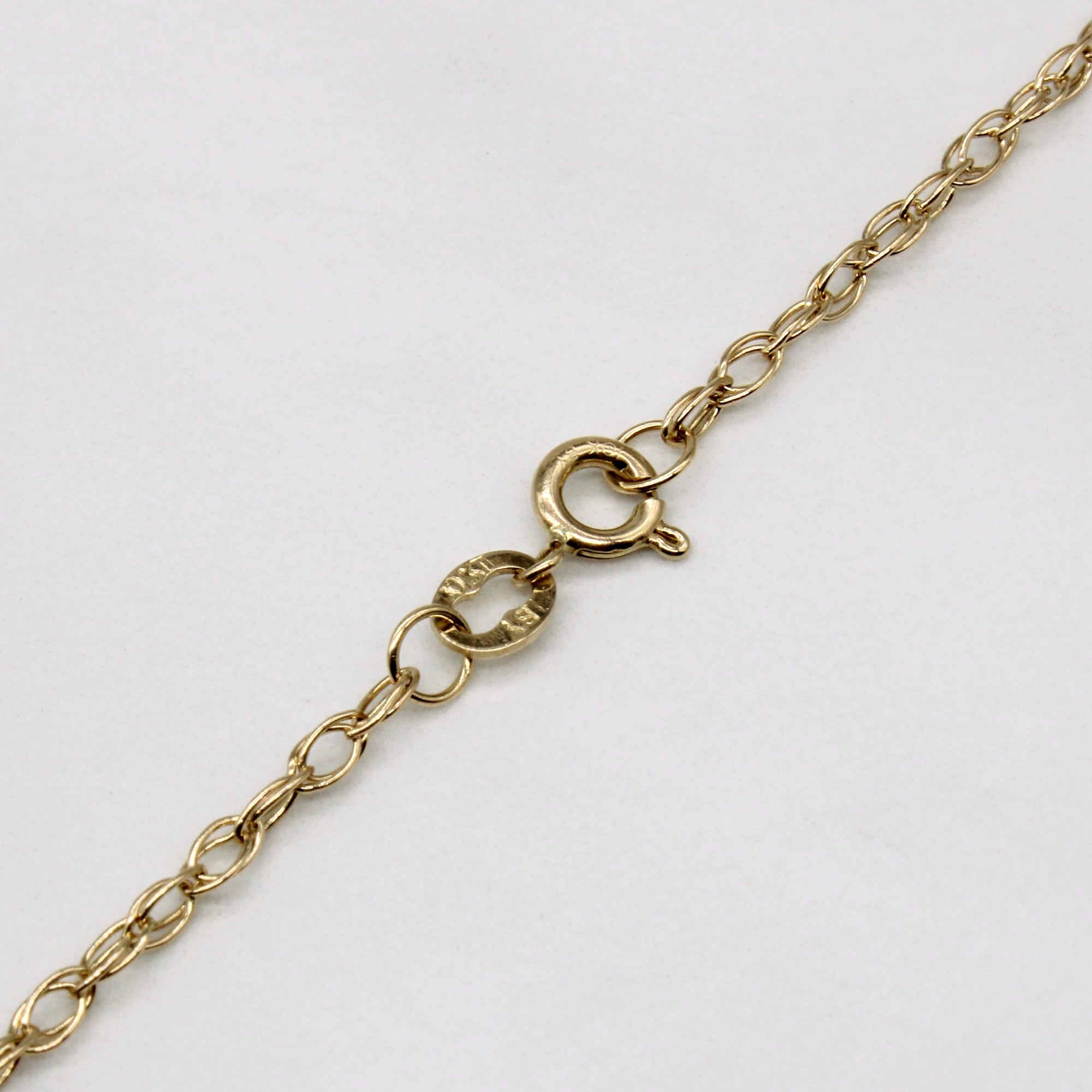 10k Yellow Gold Rope Link Chain | 21