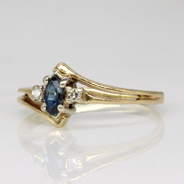 Sapphire & Diamond Ring | 0.13ct, 0.03ctw | SZ 6 |