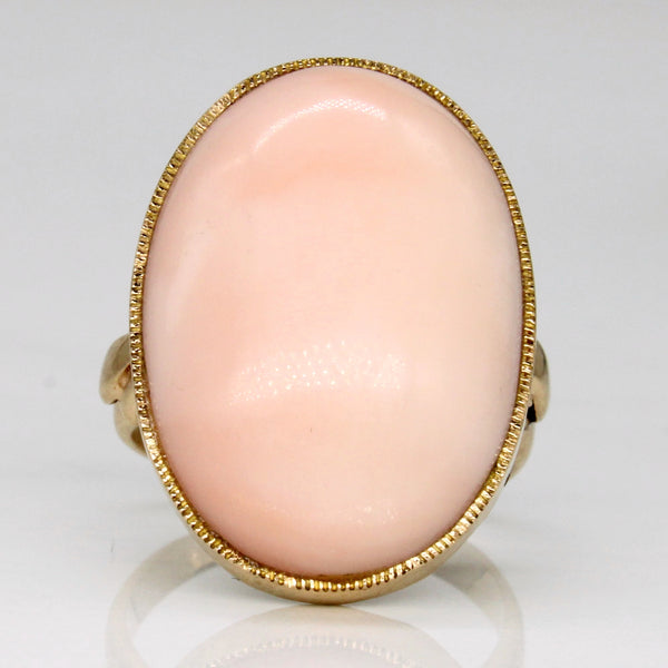 Coral Cocktail Ring | 13.50ct | SZ 4.5 |