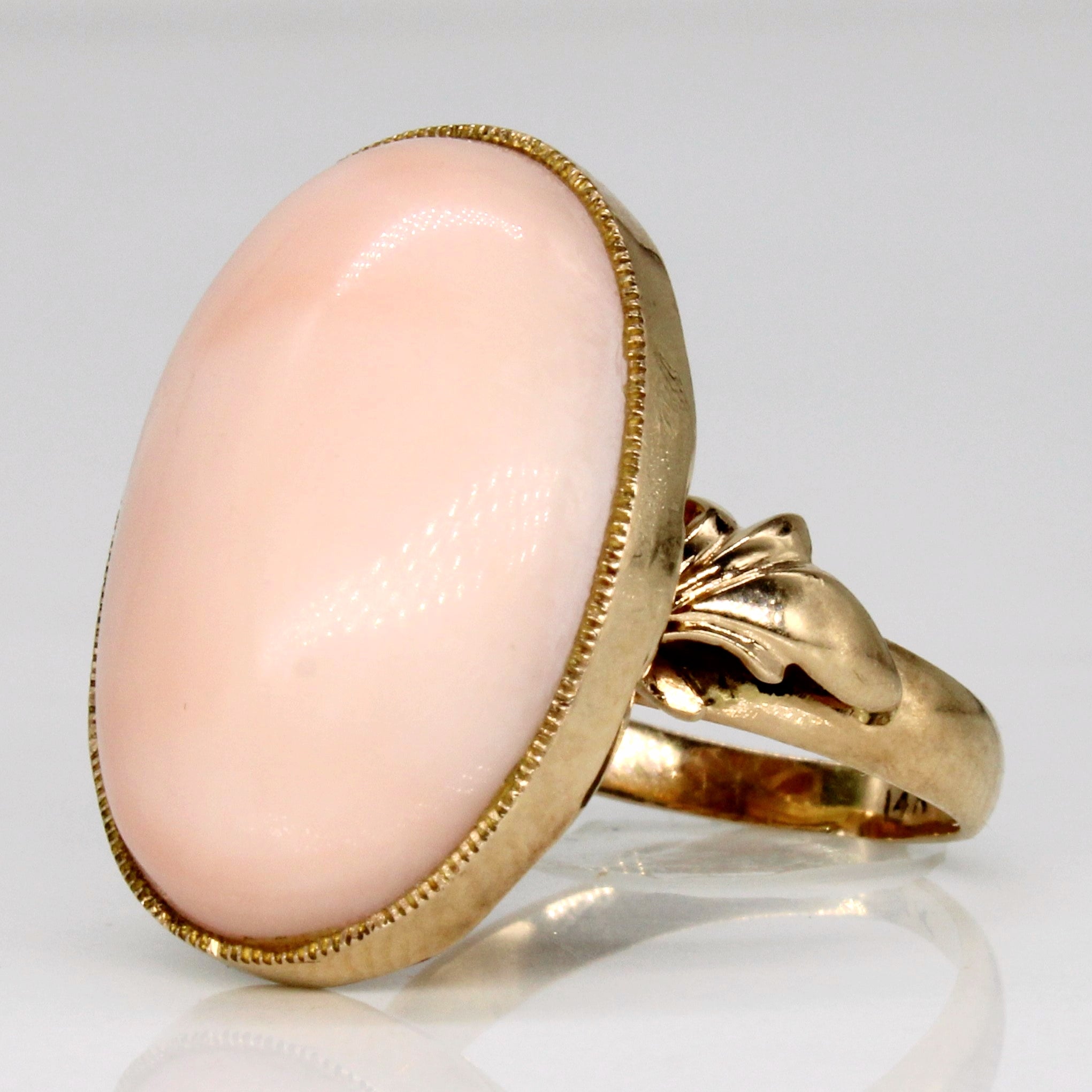 Coral Cocktail Ring | 13.50ct | SZ 4.5 |