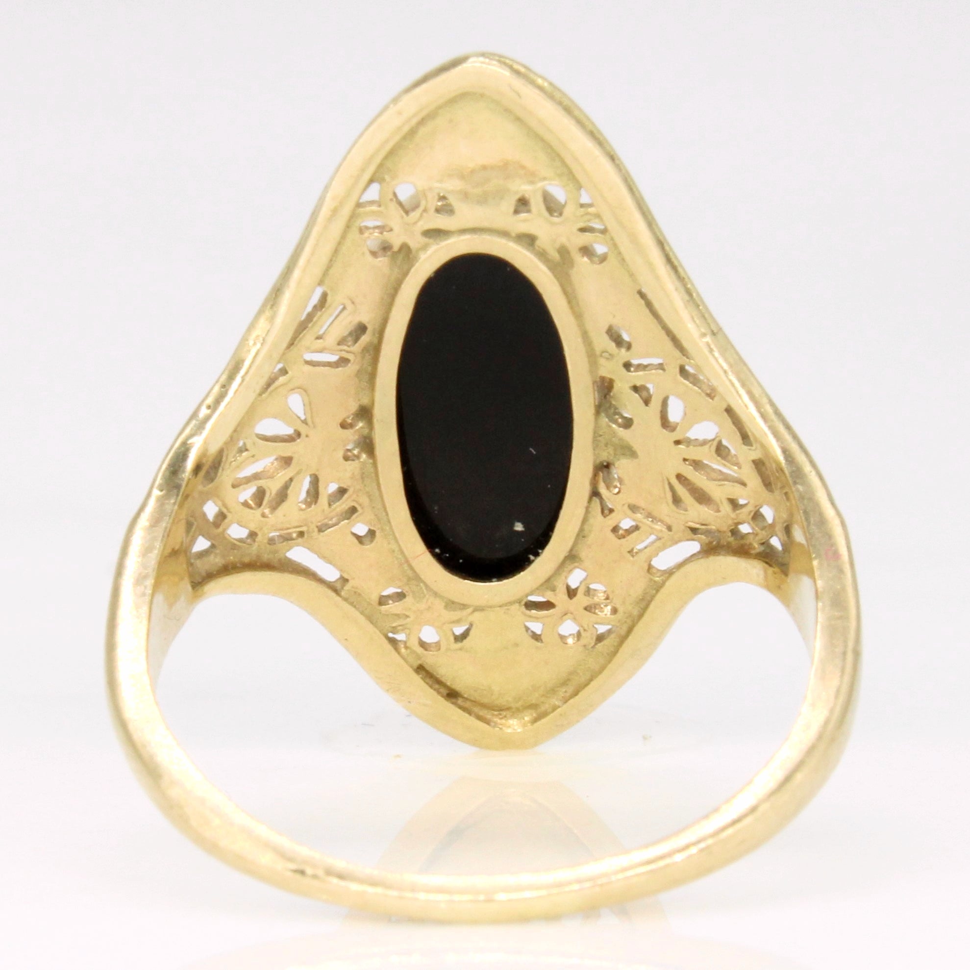 Onyx Cocktail Ring | 1.40ct | SZ 6.75 |