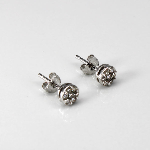 Cluster Diamond Stud Earrings | 0.25ctw |