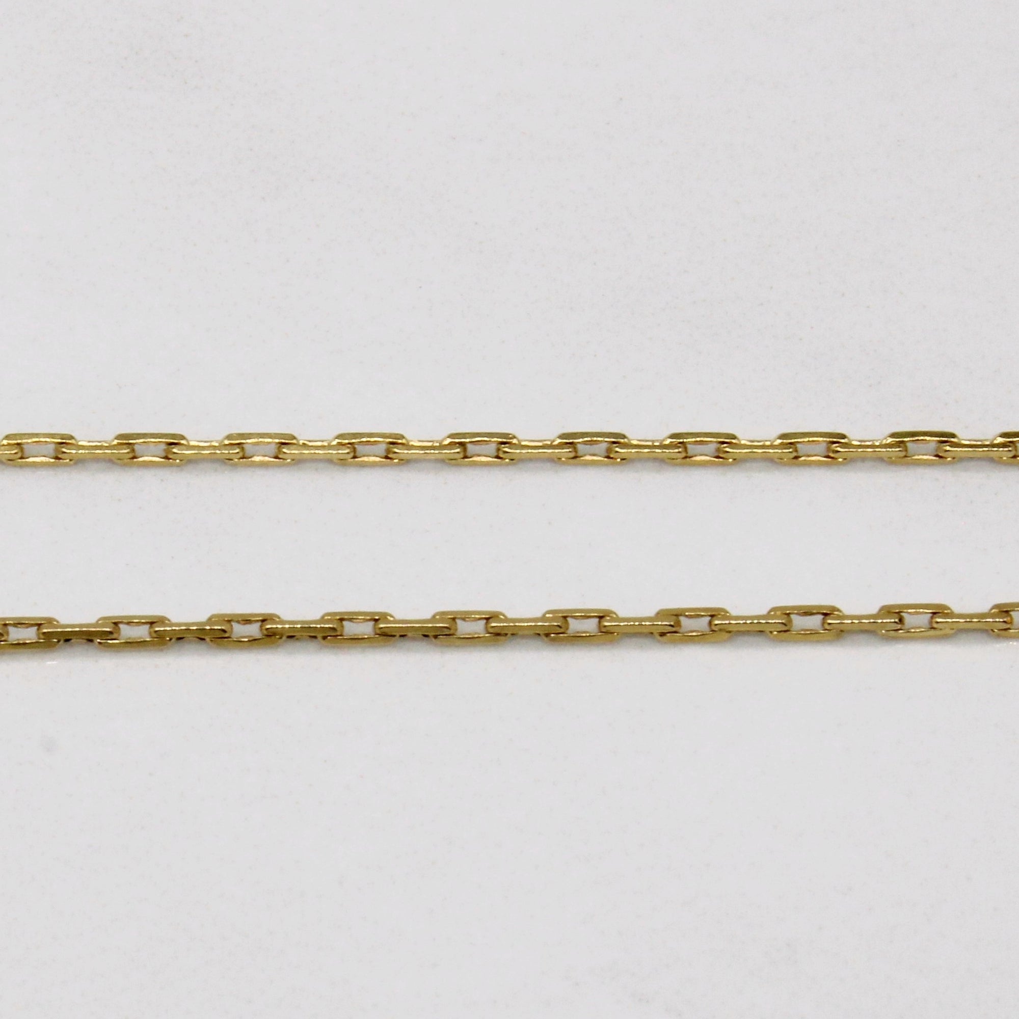 14k Yellow Gold Boston Link Chain | 17
