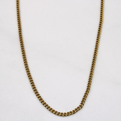10k Yellow Gold Cuban Link Chain | 18