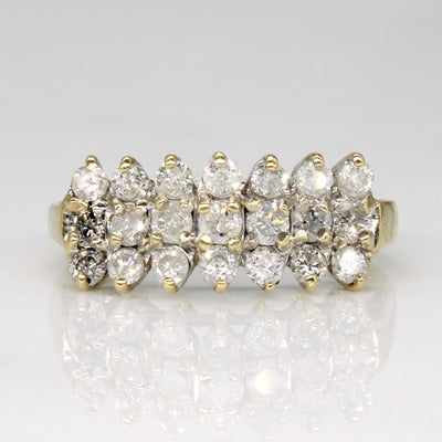 Diamond Cocktail Ring | 1.00ctw | SZ 7.25 |