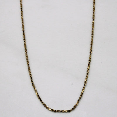 10k Yellow Nugget Chain | 30