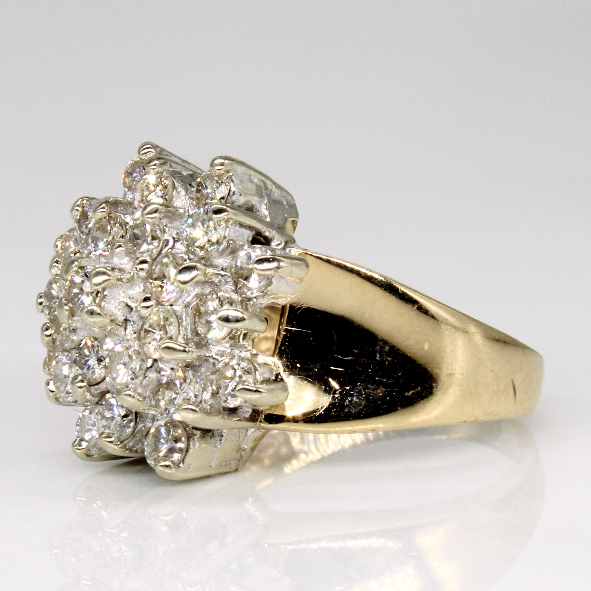 Diamond Cocktail Ring | 0.75ctw | SZ 4.75 |