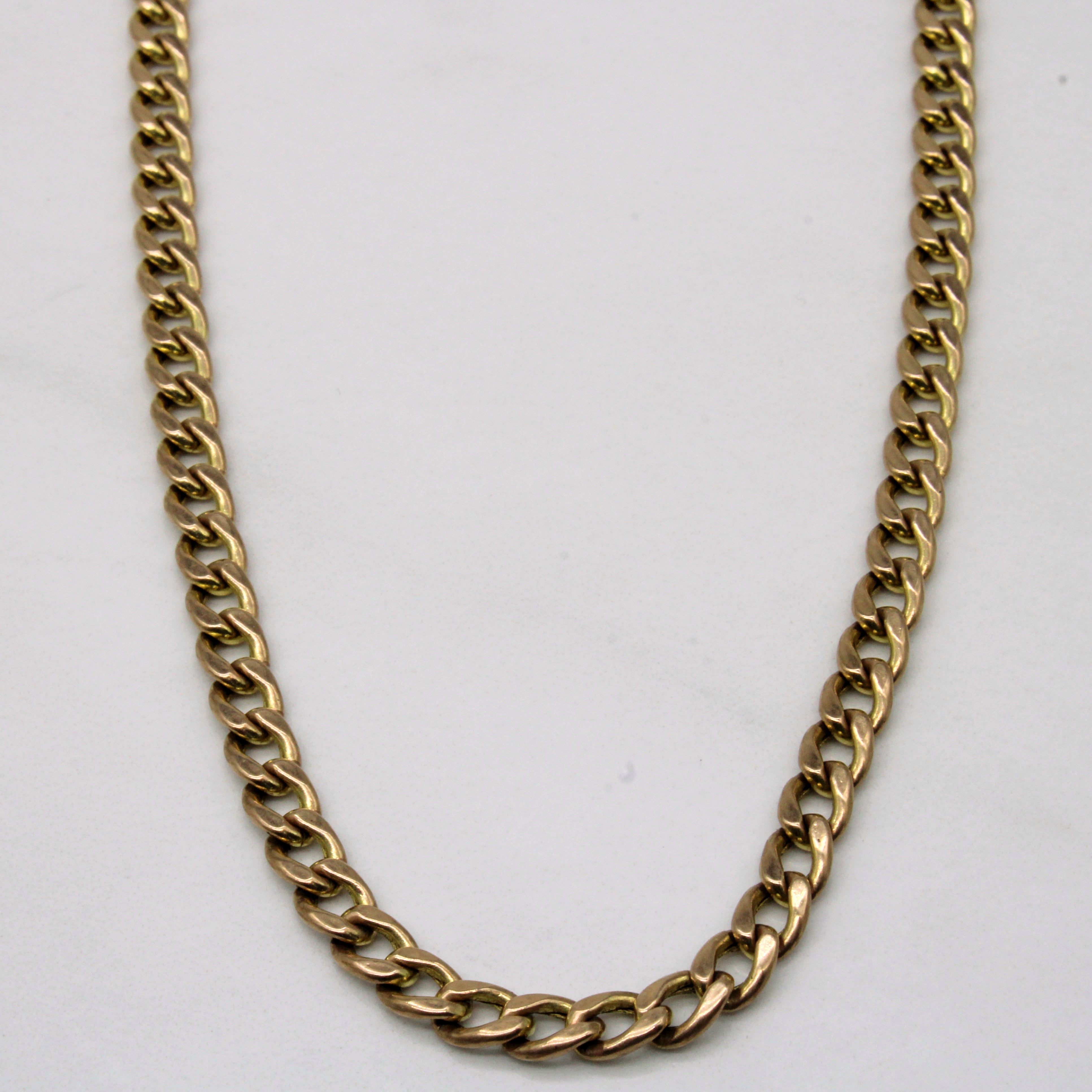 10k Yellow Gold Cuban Link Chain | 22" |