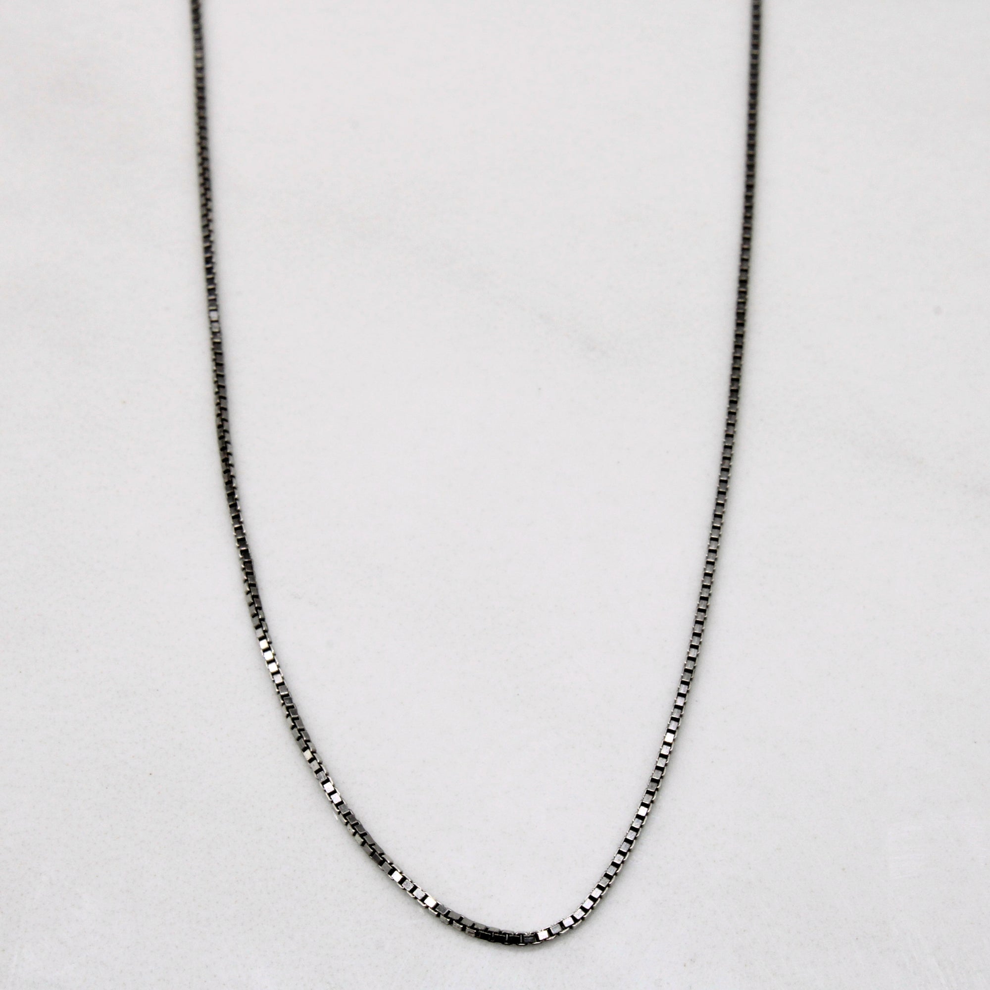 Sterling Silver Box Link Chain | 18