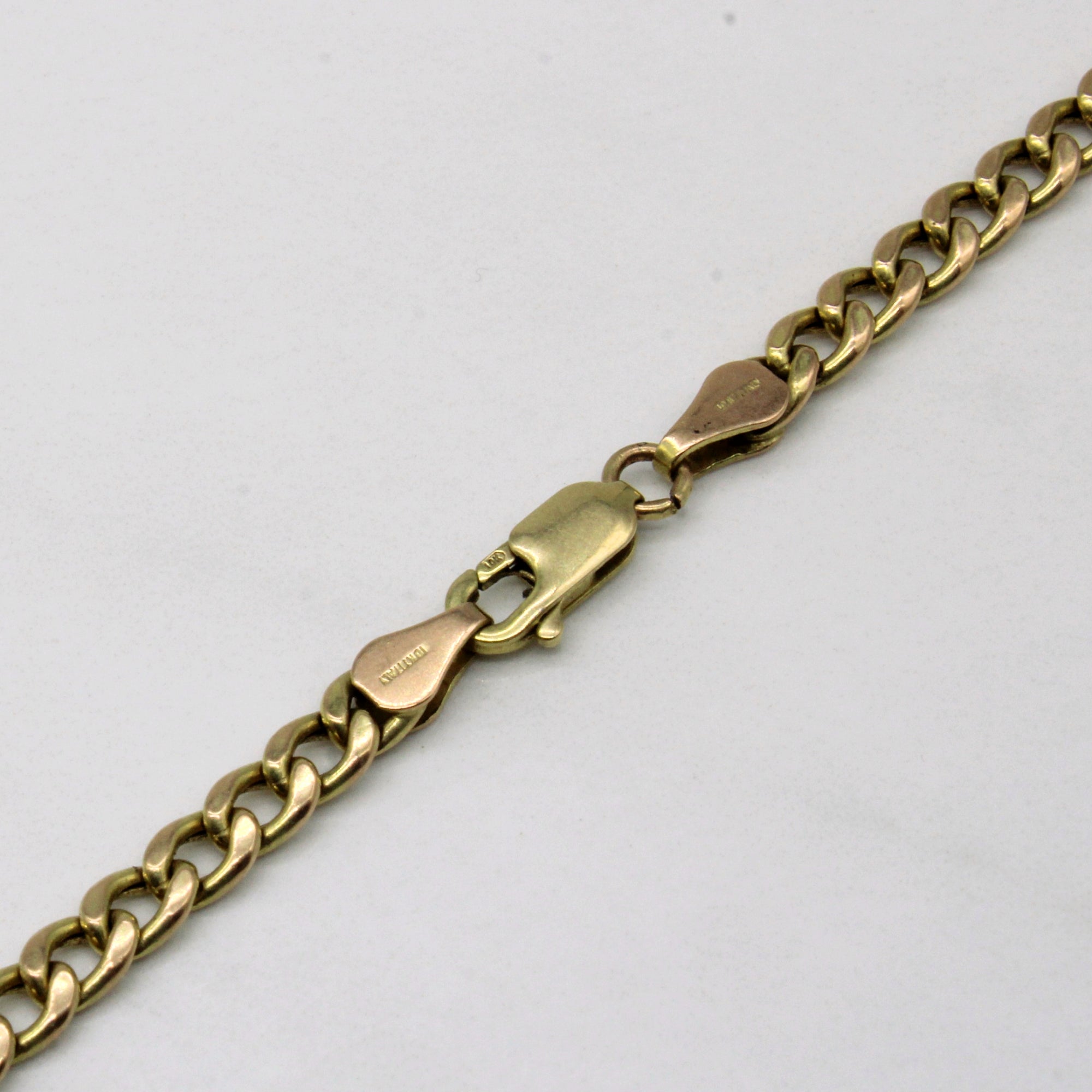 10k Yellow Gold Cuban Link Chain | 22