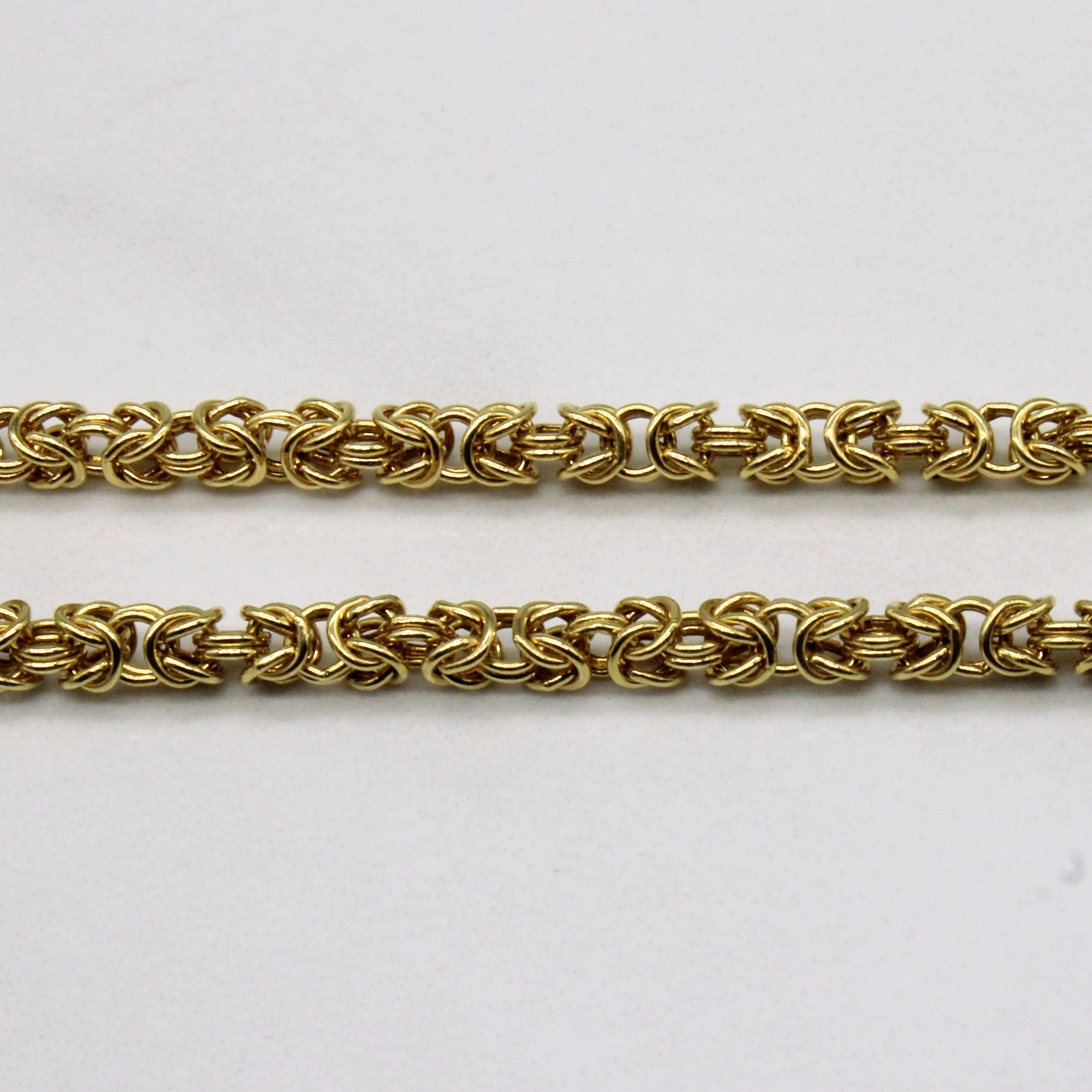 18k Yellow Gold Birdcage Link Chain | 22