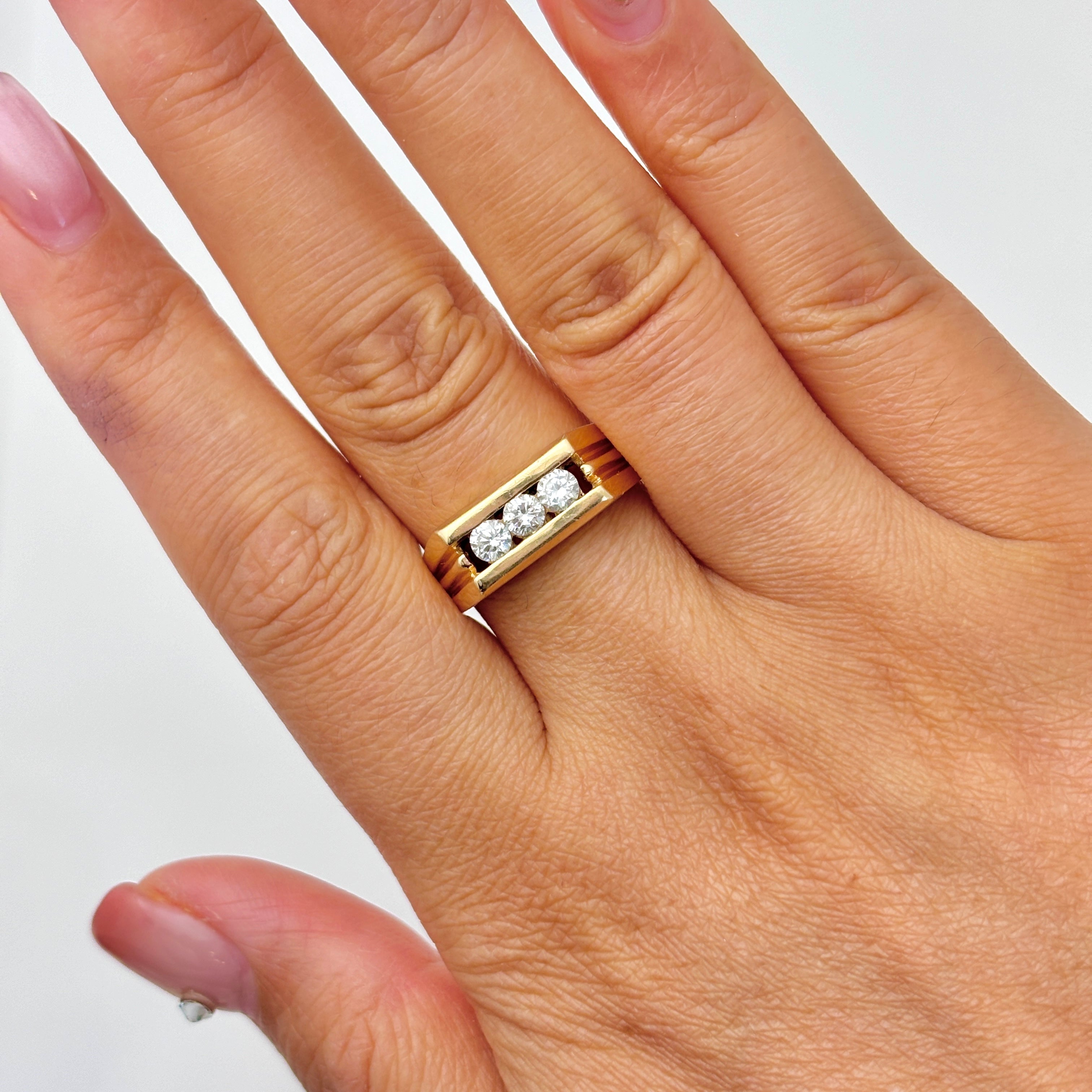 14k Yellow Gold Diamond Ring | 0.47ctw | SZ 12