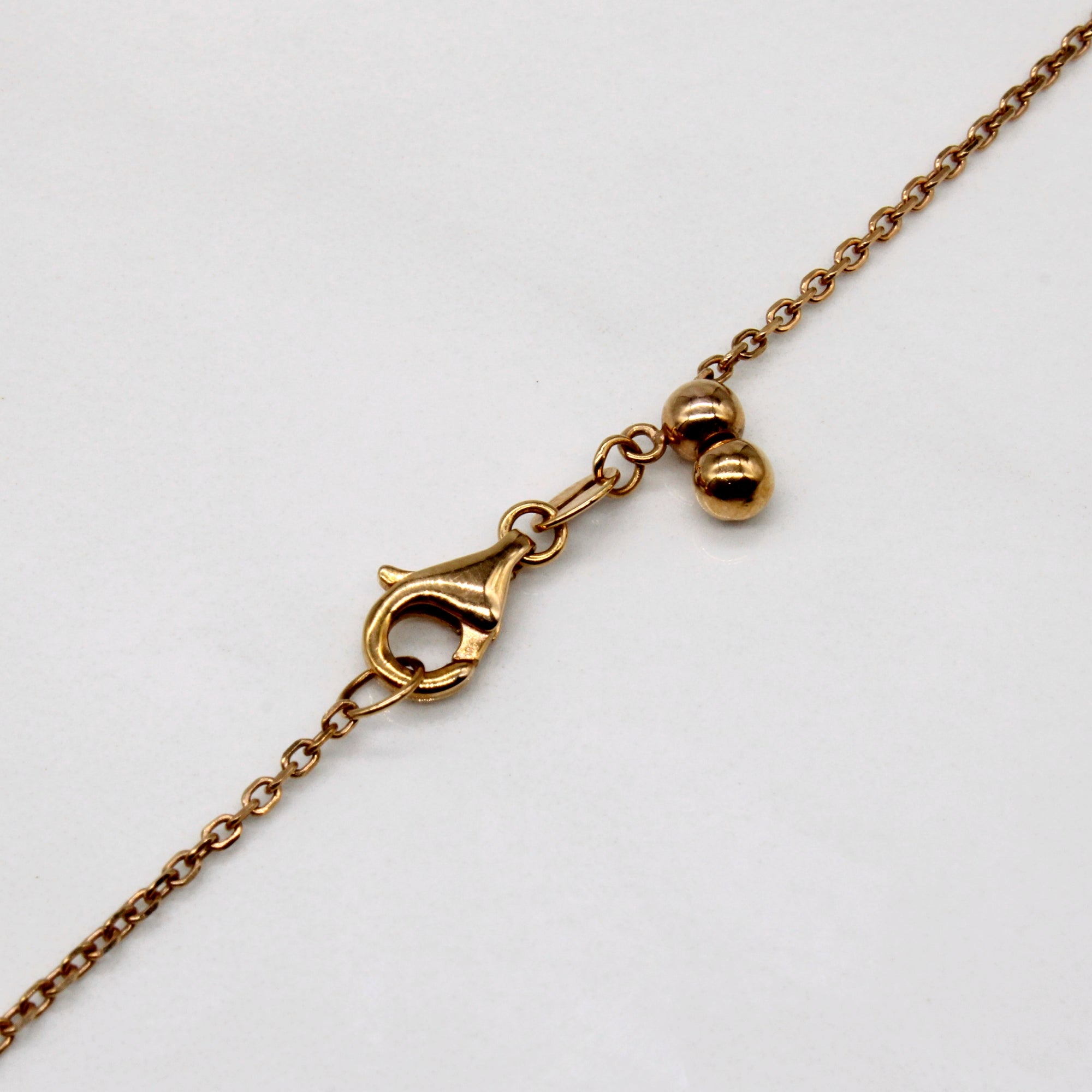 14k Rose Gold Square Link Chain | 18