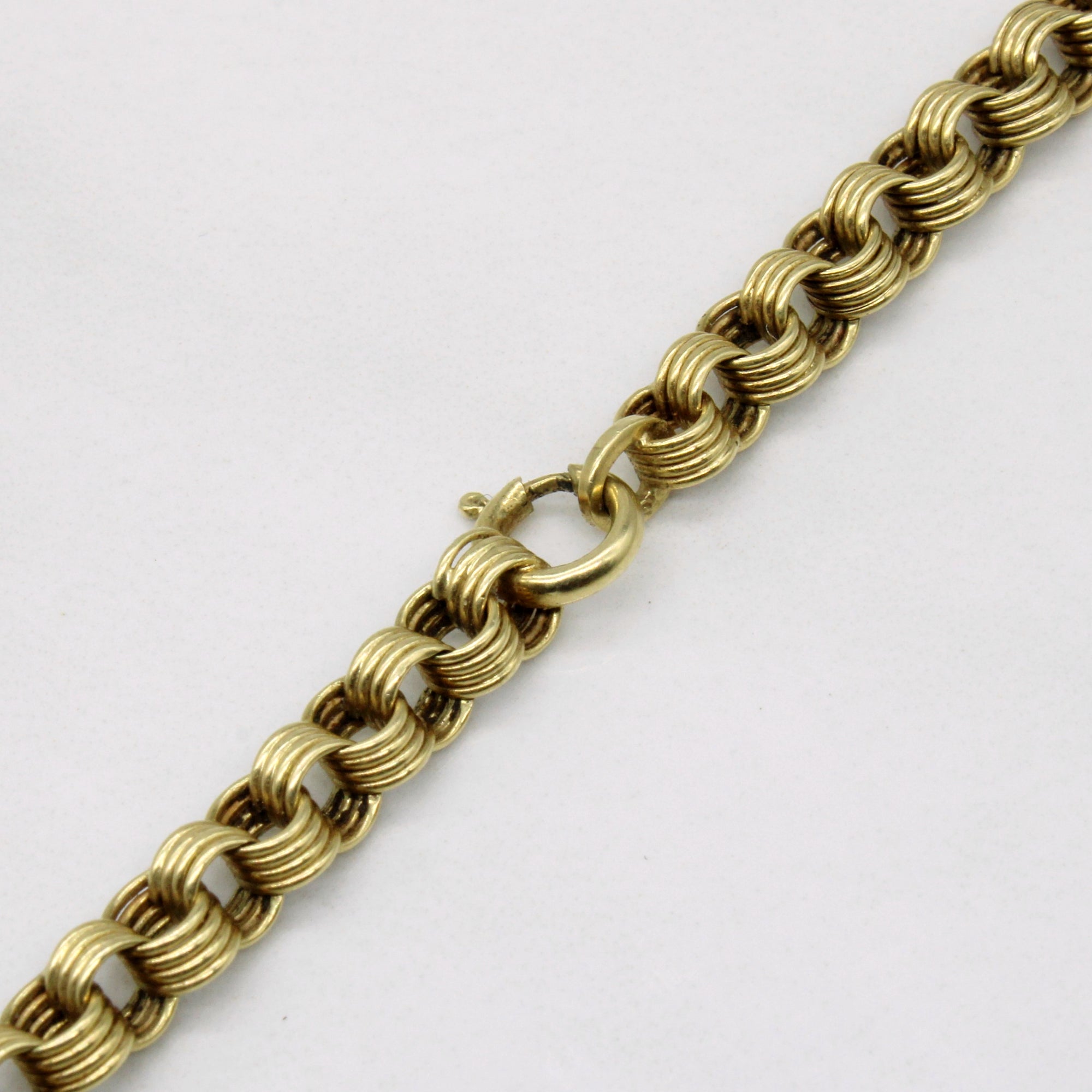 14k Yellow Gold Unique Link Chain | 17