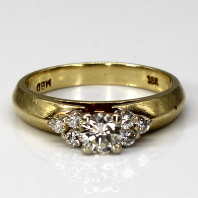 High Set Cluster Diamond Ring | 0.54ctw | SZ 6.25 |